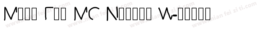 Mark For MC Narrow W字体转换